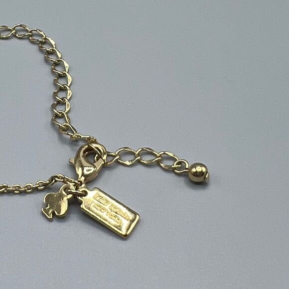 Kate Spade Mr & Mrs Bride Groom Wedding Round Crystal Pendant Necklace - Picture 6 of 6